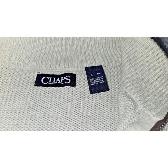 Polo Ralph Lauren Knit Cotton Estate Rib Collared 1/4 Zip Sweater Men's Small - Picture 6 of 9